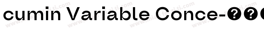 cumin Variable Conce字体转换